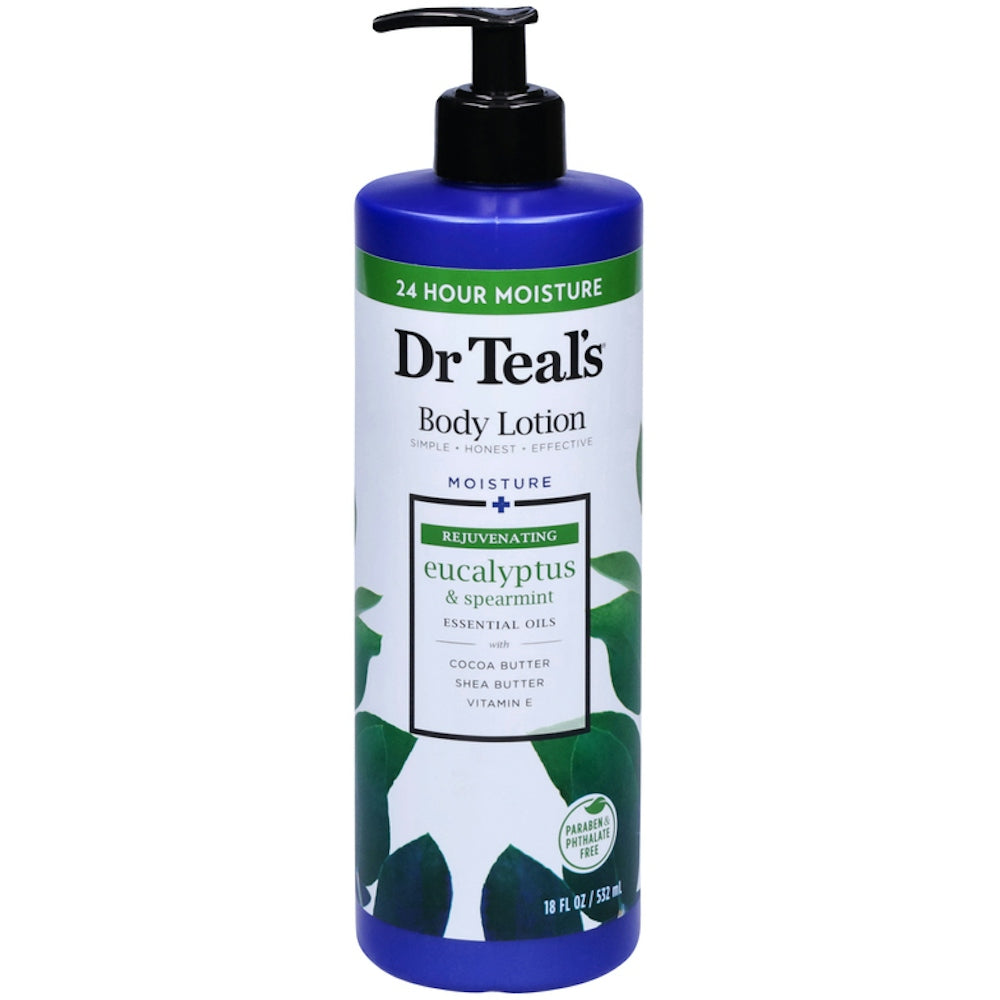 Dr Teal's Rejuvenating Moisture Eucalyptus & Supermint Body Lotion, 18 Fl Oz Lotion & Moisturizer Pasteur Pharmacy