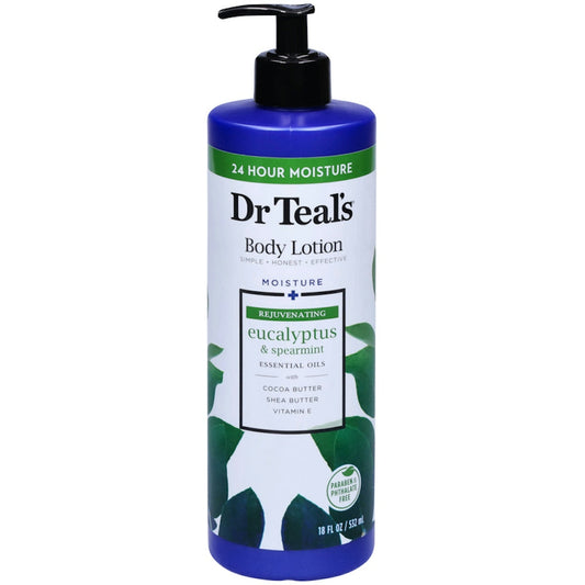 Dr Teal's Rejuvenating Moisture Eucalyptus & Supermint Body Lotion, 18 Fl Oz Lotion & Moisturizer Pasteur Pharmacy