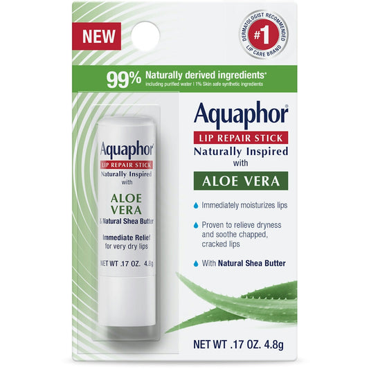 Eucerin Aquaphor Lip Repair Stick, Aloe Vera 0.17 Oz Lip Balms & Treatments Pasteur Pharmacy Default Title