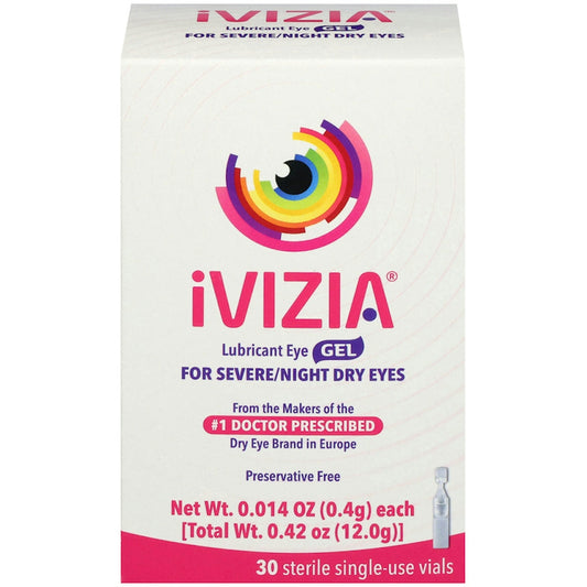 Ivizia Lubricant Eye Gel For Sebvere And Nighttime Dry Eye Relief 30Ct Eye Drops & Lubricants Pasteur Pharmacy