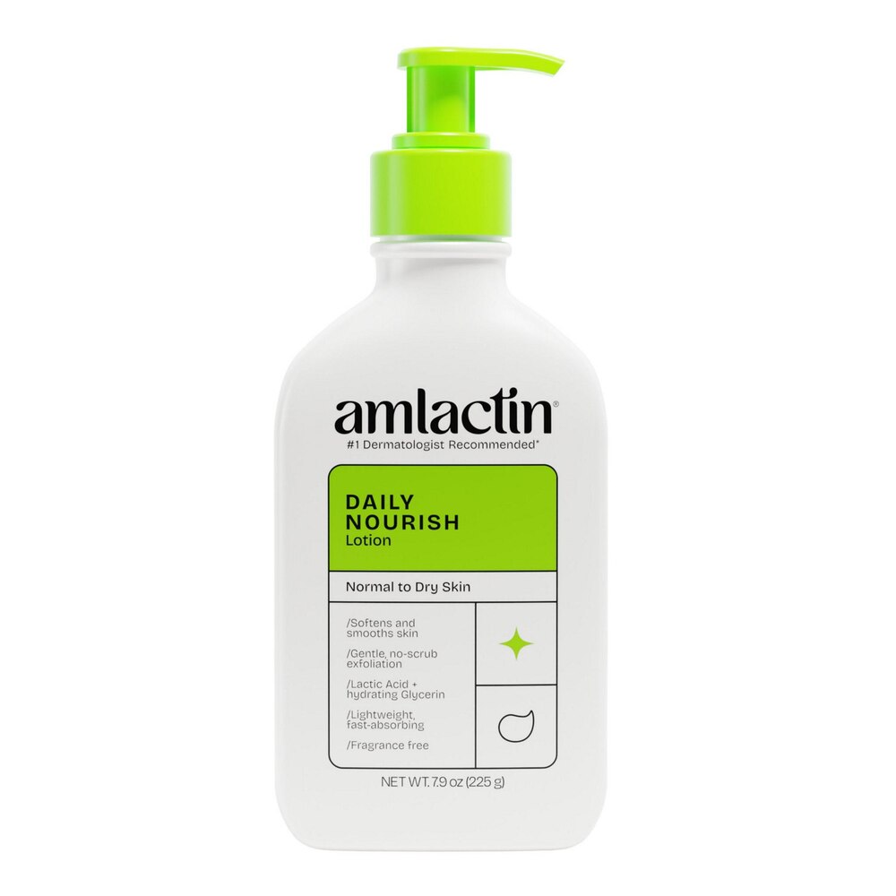 AmLactin® Daily Nourish Lactic Acid 12% Exfoliating & Hydrating Lotion, 7.9 oz
