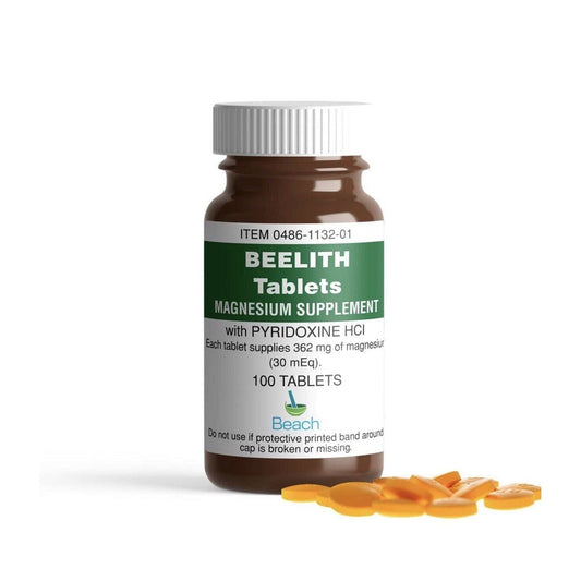 Beelith Beach Pharma With Magnesium And Pyridoxine Hcl - 100 Tablets Vitamins & Supplements Pasteur Pharmacy