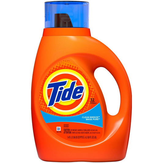 Tide Clean Breeze Scent Liquid Laundry Detergent, 50 Oz, 32 Loads Laundry Detergent Pasteur Pharmacy