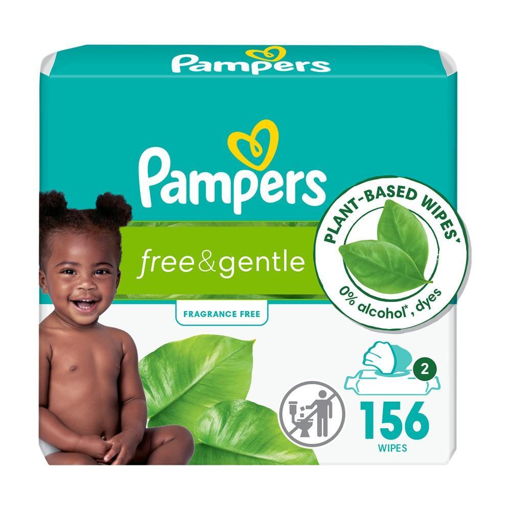 Pampers Aqua Pure Baby Wipes, 156 Count - 99% Water, Fragrance Free & Hypoallergenic Baby Wipes Pasteur Pharmacy