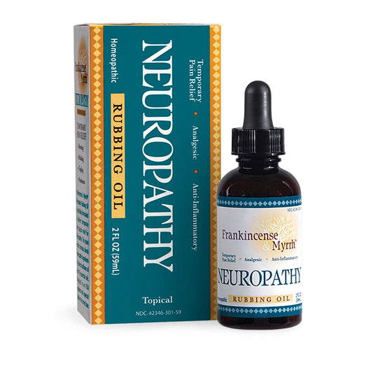 Frankincense & Myrrh Neuropathy Pain Relief Rubbing Oil - 2 fl oz, Targeted Nerve Pain Relief Medicine & Drugs Pasteur Pharmacy