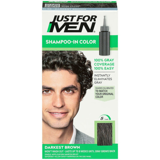 Just For Men Shampoo In Color, Darkest Brown H 50 Shampoo Pasteur Pharmacy