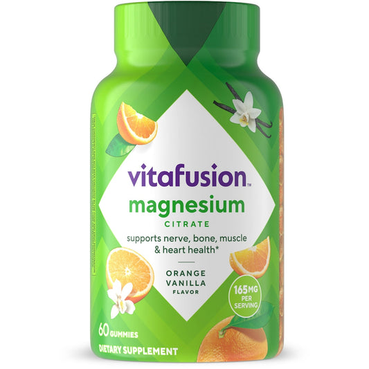 Vitafusion Magnesium Natural Tropical Citrus Flavor Adult Gummies 60 Ct Bottle Vitamins & Supplements Pasteur Pharmacy