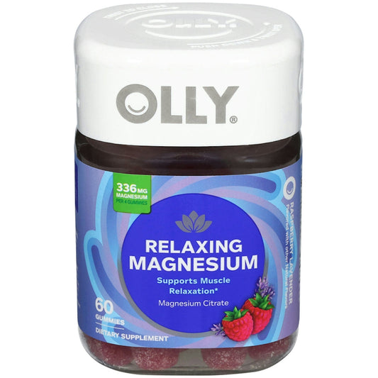 Olly Magnesium Citrate, Relaxing, 336 Mg, Gummies, Raspberry Lavender Vitamins & Supplements Pasteur Pharmacy