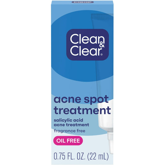 Clean & Clear Advantage Acne Spot Treatment Gel Cream With Salicylic Acid Witch Hazel .75 Fl Oz Health & Beauty Pasteur Pharmacy