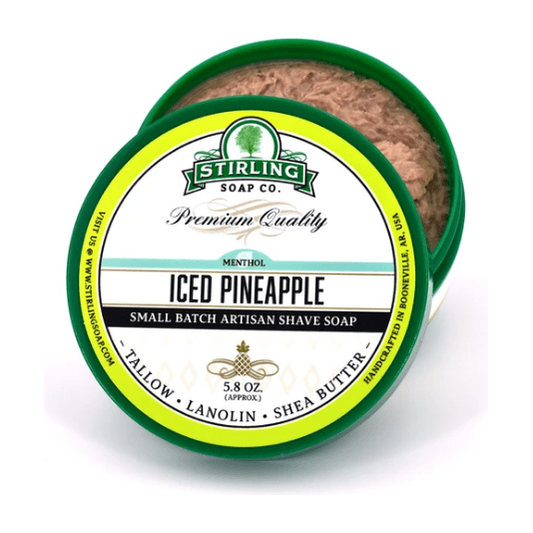 Stirling Soap Co. Iced Pineapple Shaving Collection Shaving Set Pasteur Pharmacy Shaving Soap 5.8 oz