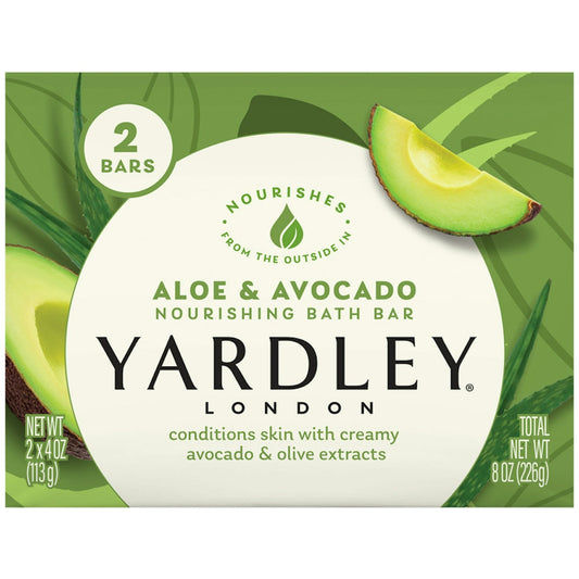 Yardley London Fresh Aloe Bath Bar – Moisturizing & Soothing Soap, 4.25 oz Bath & Body Pasteur Pharmacy