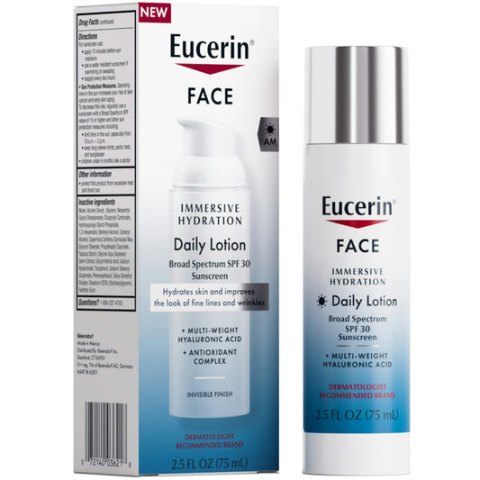 Eucerin Face Immersive Hydration Daily Lotion SPF 30 Lotion & Moisturizer Pasteur Pharmacy