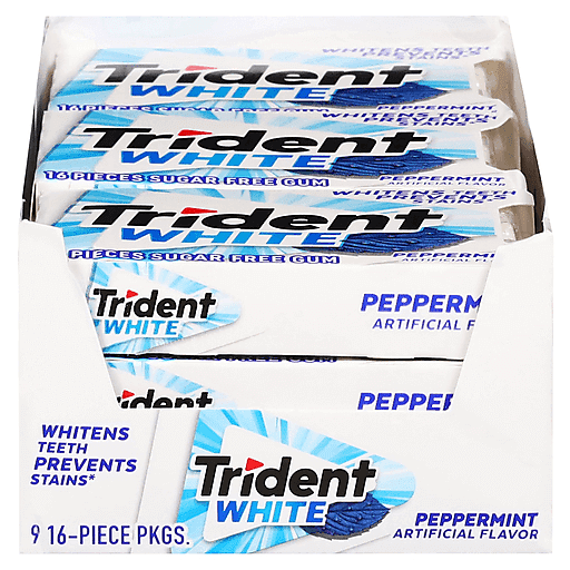 Trident White Gm 9x16 Ppmnt Sf Candy & Chocolate Pasteur Pharmacy