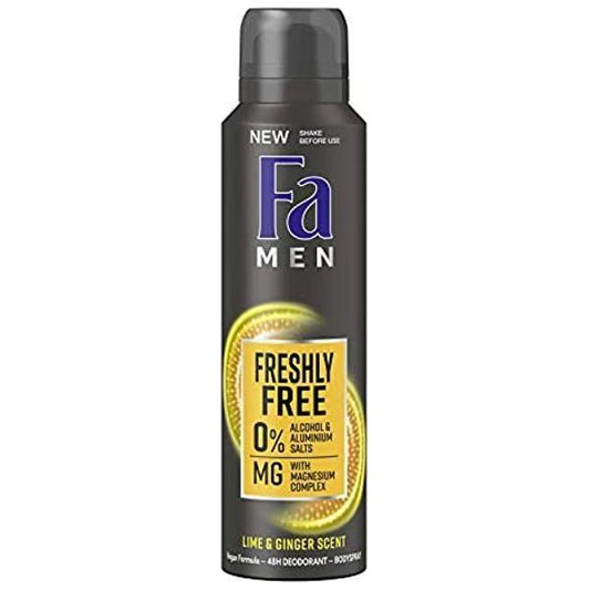 Fa Deodorant Spray with Lime and Ginger Scent for Men - 150 ml Personal Care Pasteur Pharmacy