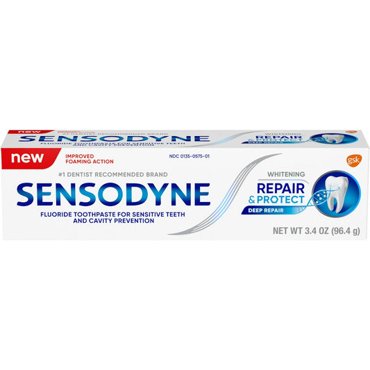 Sensodyne Repair & Protect Whitening Fluoride Toothpaste For Sensitive Teeth 3.4 oz Toothpaste Pasteur Pharmacy