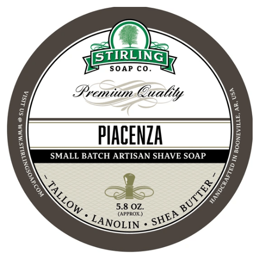 Stirling Soap Co. Piacenza Shaving Collection Shaving Set Pasteur Pharmacy Shaving Soap 5.8oz