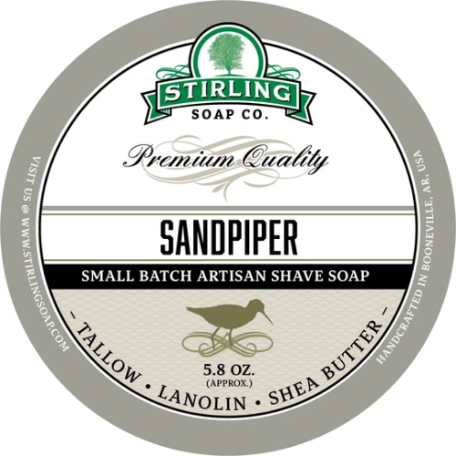 Stirling Soap Co. Sandpiper Shaving Collection Shaving Set Pasteur Pharmacy Shaving Soap 5.8oz