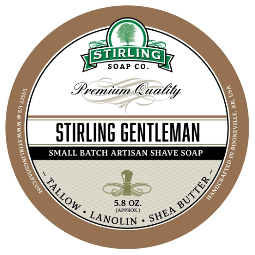 Stirling Soap Co. Stirling Gentleman Shaving Collection Shaving Set Pasteur Pharmacy Shaving Soap 5.8oz