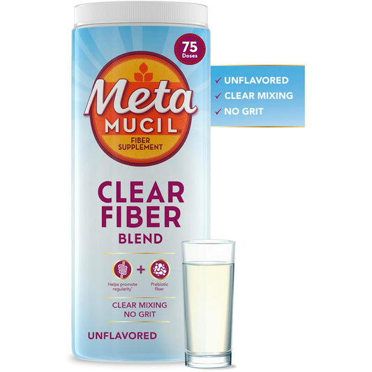 Metamucil Clear Fiber Blend, Unflavored 11.6 Oz Medicine & Drugs Pasteur Pharmacy