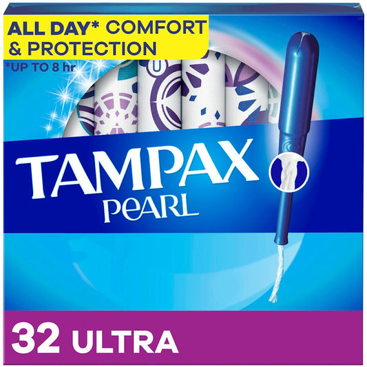 Tampax Pearl Tampons - Ultra Absorbency With LeakGuard Braid - Unscented - 36ct Tampons Pasteur Pharmacy
