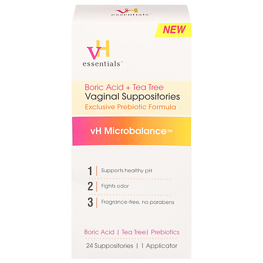 Vh Essentials Boric Acid Suppositories - Feminine Health - 30 Capsules Health & Beauty Pasteur Pharmacy