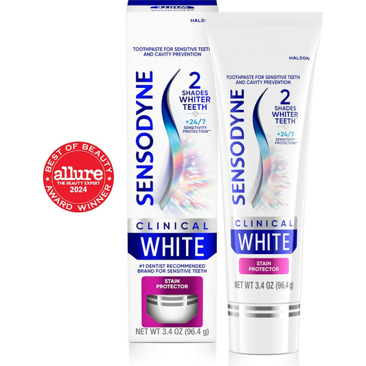Sensodyne Clinical White Stain Protector Toothpaste - 3.4oz Toothpaste Pasteur Pharmacy