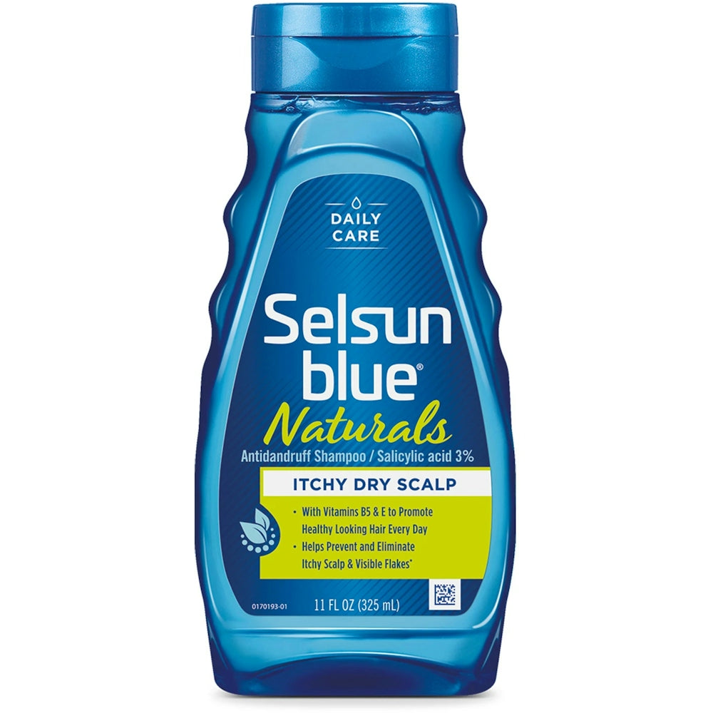 Selsun Blue Naturals Dandruff Shampoo, Itchy Dry Scalp - 11 Fl Oz Shampoo Pasteur Pharmacy