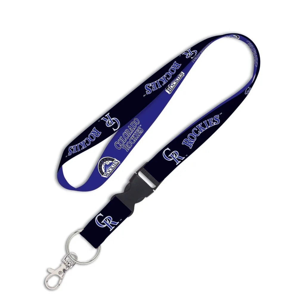 Colorado Rockies Lanyard with Detachable Buckle Two Color - Special Order