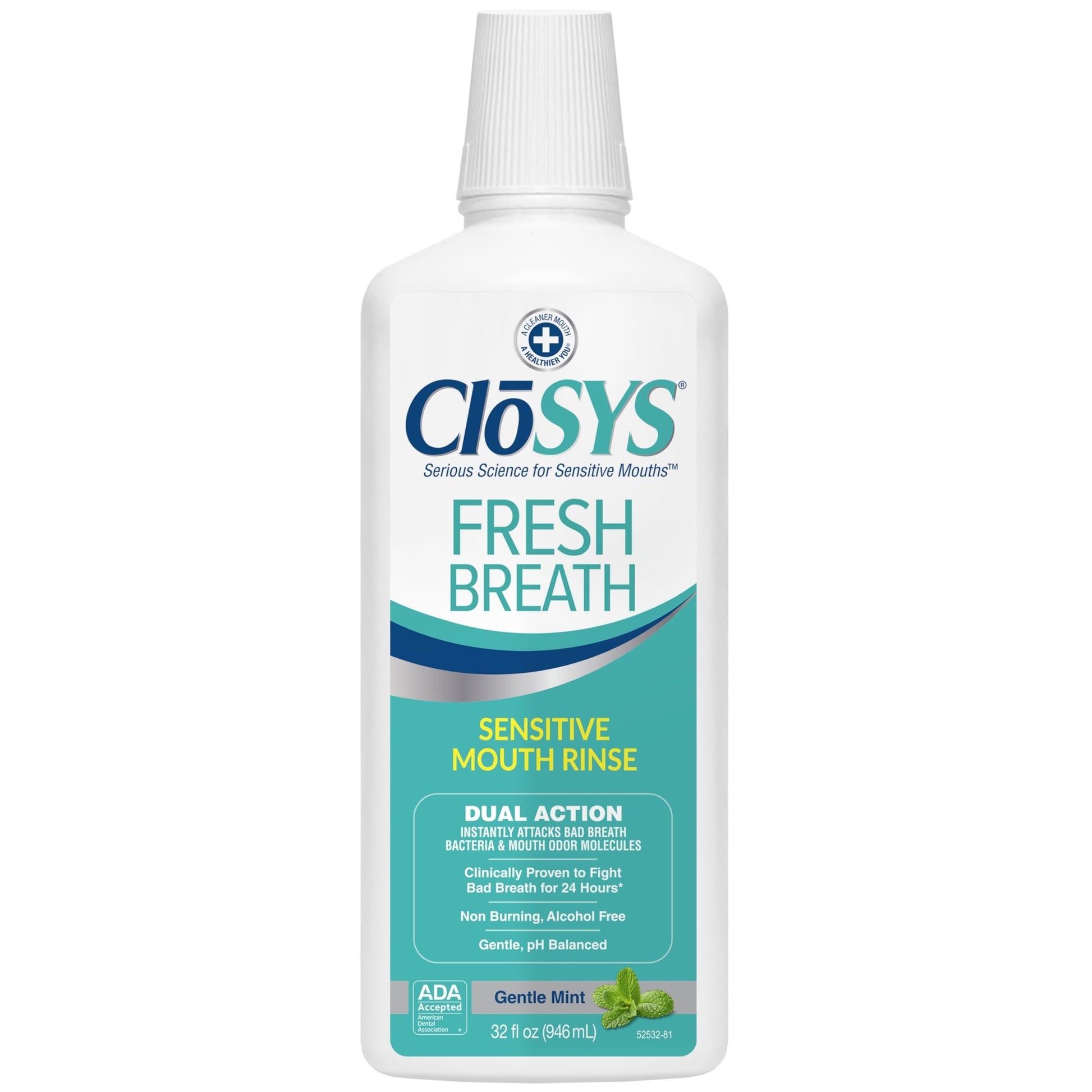 Closys Non Irritating Sensitive Gentle Mint Rinse 32 Oz Box Personal Care Pasteur Pharmacy