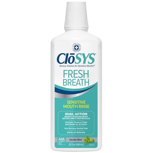Closys Non Irritating Sensitive Gentle Mint Rinse 32 Oz Box Personal Care Pasteur Pharmacy