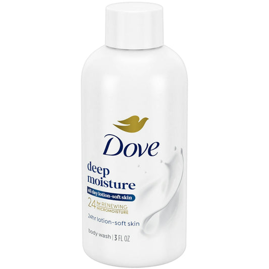 Dove Deep Moisture Body Wash 24hr Lotion-Soft Skin - Trial Size - 3 Fl Oz Body Wash Pasteur Pharmacy