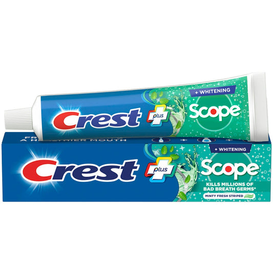 Crest Complete + Scope Whitening Fluoride Toothpaste - Minty Fresh Striped, 0.85 Oz Toothpaste Pasteur Pharmacy