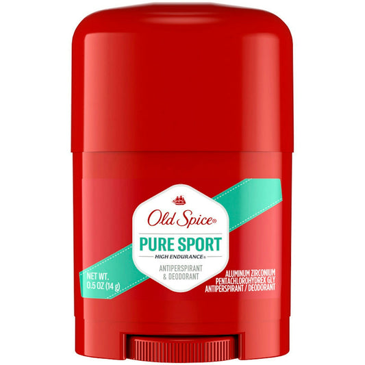 Old Spice High Endurance Pure Sport Antiperspirant Deodorant 6 x 0.5 oz Travel Size Deodorant Pasteur Pharmacy