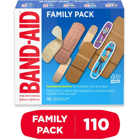 Band-Aid Brand Adhesive Bandage Family Variety Pack Assorted First Aid Pasteur Pharmacy