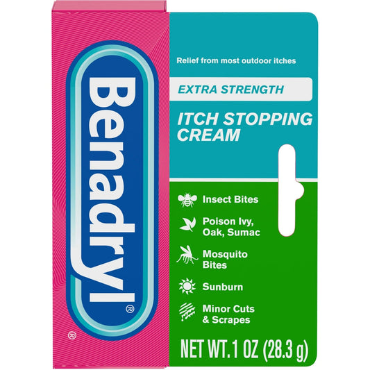 Benadryl Itch Stopping Cream, Extra Strength, For Ages 2+ 1 Oz Medicine & Drugs Pasteur Pharmacy