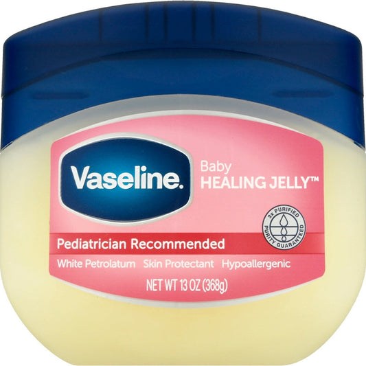 Vaseline® Baby Healing Petroleum Jelly – 13 oz Jar (Bulk Box of 24) Petroleum Jelly Pasteur Pharmacy