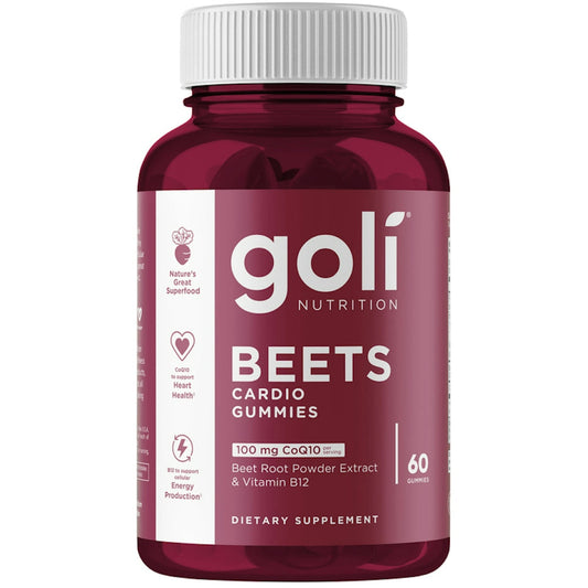 Goli Nutrition Beets Cardio Vegan Vitamin Gummies - 60ct Vitamins & Supplements Pasteur Pharmacy