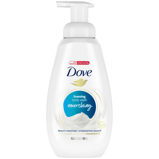 Dove Instant Foaming Deep Moisture Body Wash, Fragrance Free, 13.5 Fl Oz Body Wash Pasteur Pharmacy