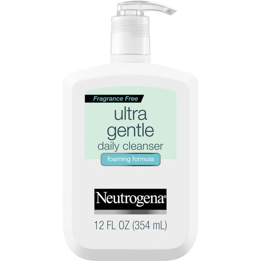 Neutrogena Ultra Gentle Daily Face Wash For Sensitive Skin, Foaming Facial Cleanser Facial Cleansers Pasteur Pharmacy