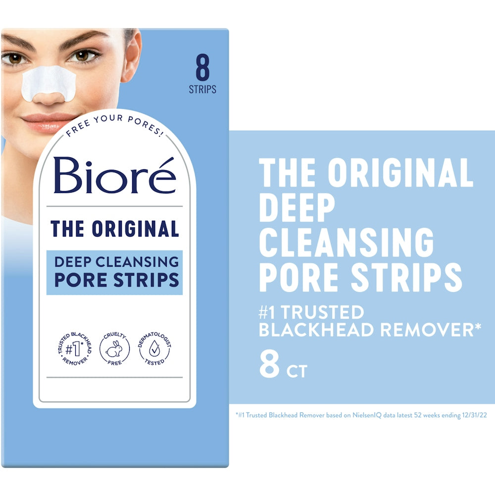 Bioré® Deep Cleansing Pore Strips – Instant Blackhead Removal (Nose) Skin Care Pasteur Pharmacy