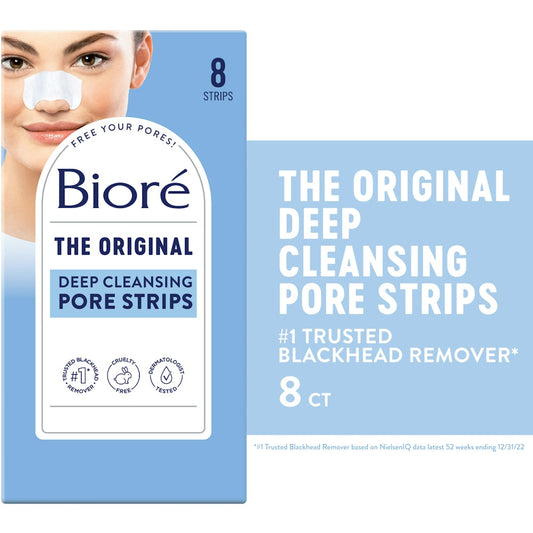 Bioré® Deep Cleansing Pore Strips – Instant Blackhead Removal (Nose) Skin Care Pasteur Pharmacy