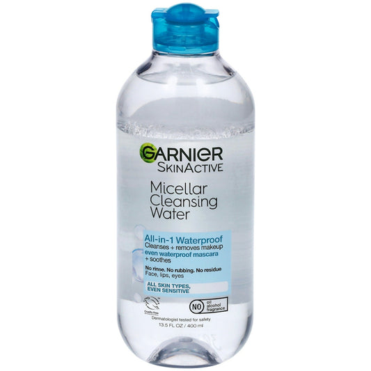 Garnier SkinActive Waterproof Micellar Cleansing Water 13.5 Fl Oz Makeup Remover Pasteur Pharmacy