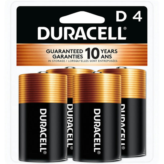 Duracell Coppertop D Batteries - 4 Pack Alkaline Battery Batteries Pasteur Pharmacy