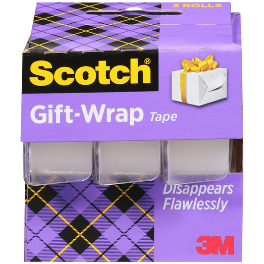 Scotch Gift Wrap Tape, 3/4 In. X 300 In Office Tape Pasteur Pharmacy