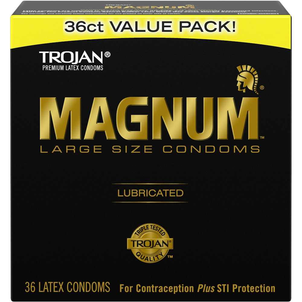 Trojan Magnum Large Size Lubricated Latex Condoms Condoms Pasteur Pharmacy