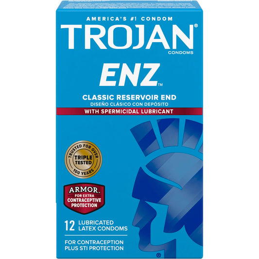 Trojan Spermicidal Lubricated Premium Latex Condoms Condoms Pasteur Pharmacy