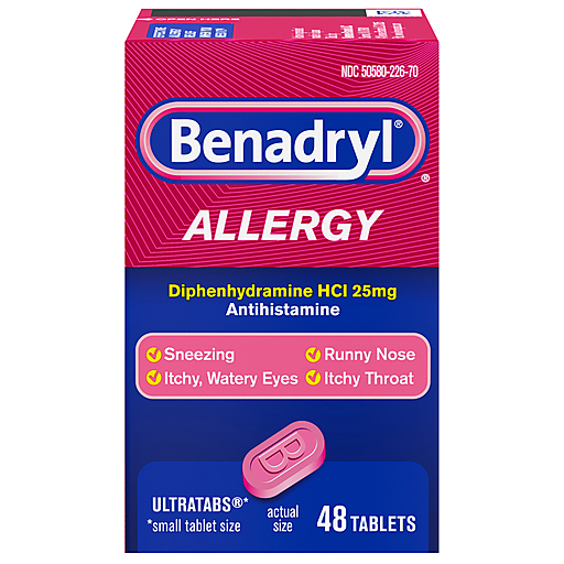Benadryl Tablets 25 Mg Allergy Personal Care Pasteur Pharmacy
