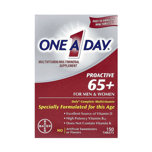One A Day Proactive 65+, Multivitamin/Multimineral Supplement, For Men & Women, 150 Tablets Vitamins & Supplements Pasteur Pharmacy