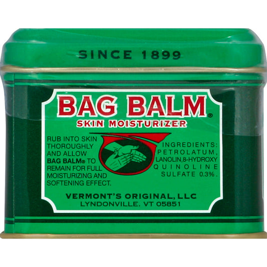 Bag Balm Vermont's Original Skin Ointment 4 Ounce Tin Lotion & Moisturizer Pasteur Pharmacy
