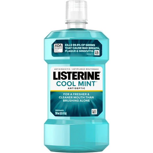 Listerine Antiseptic Cool Mint Mouthwash 8.5 Fl Oz Mouthwash Pasteur Pharmacy